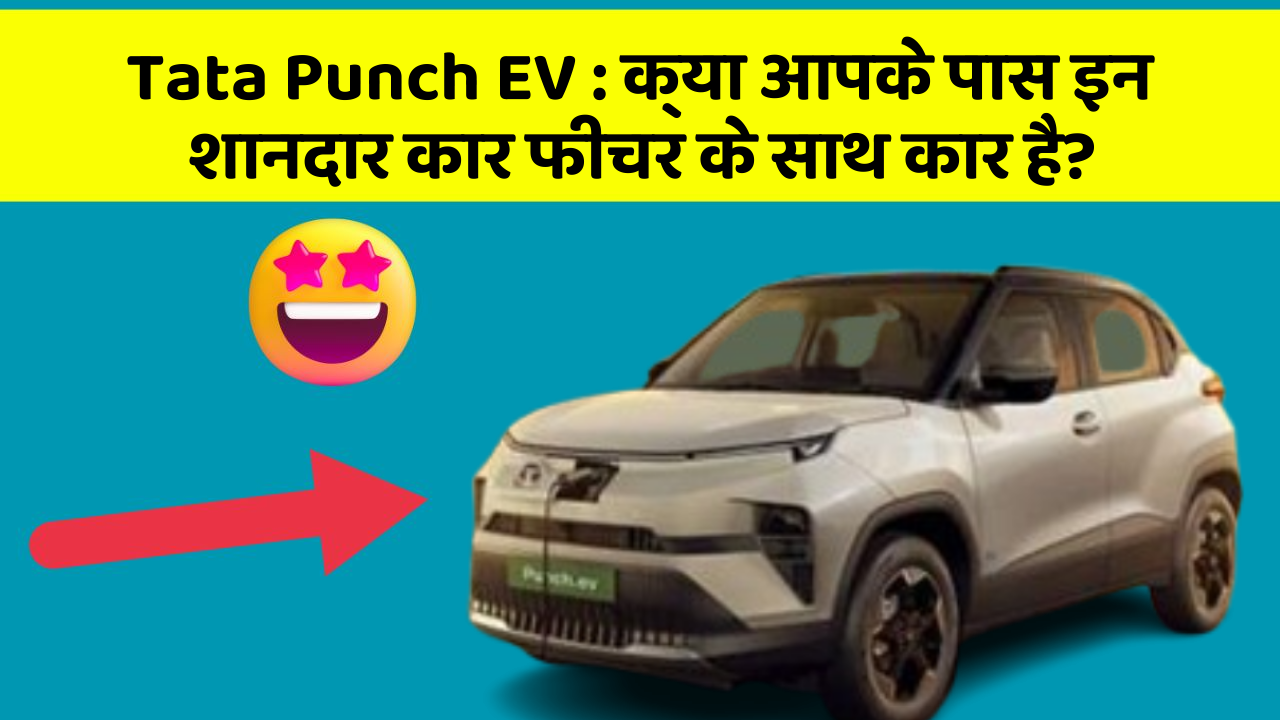 Tata Punch EV: क्या आपके पास इन शानदार कार फीचर के साथ कार है?